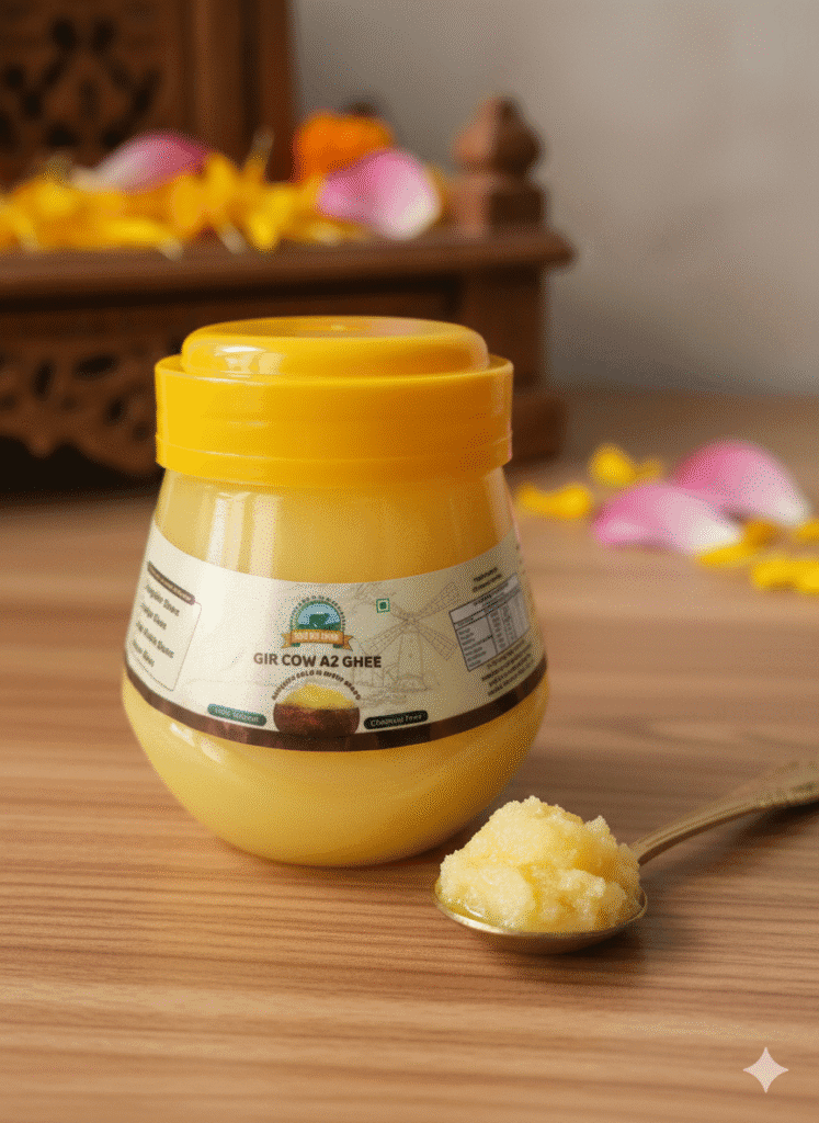 Dev Gir Farm Pooja Ghee jar – pure A2 Gir Cow Ghee for havan and aarti