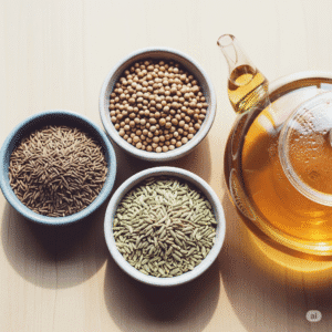 CCF tea made from cumin coriander and fennel for digestion