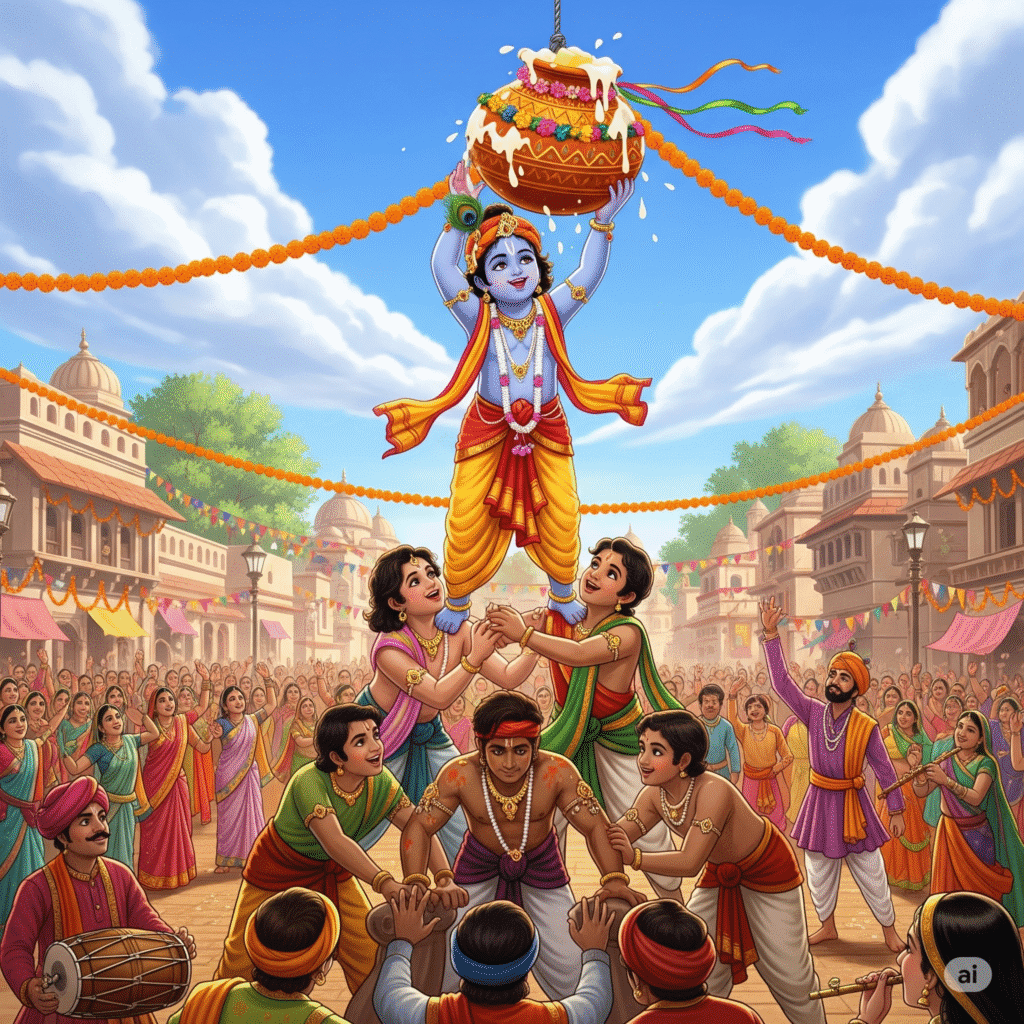 Janmashtami Dahi Handi celebration