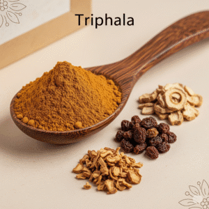 triphala powder with Ayurvedic dried fruits for detox